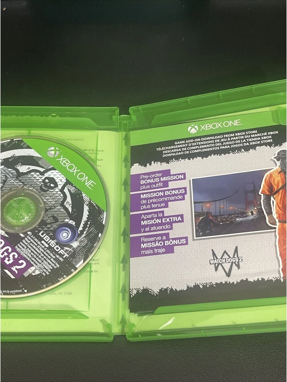 Watch Dogs 2 (Microsoft Xbox One, 2016) Complete Tested!!